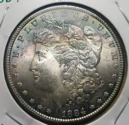 Toned-1884-Morgan-Silver-Dollar