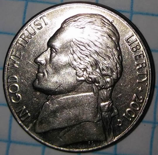 2001-FS-Jefferson-Nickel-With-Crown-Marking-And-Reverse-Smooth-Beveled-Edge