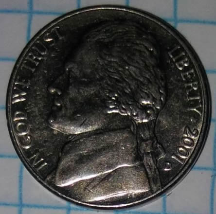 2001-FS-Jefferson-Nickel-With-Crown-Marking-And-Reverse-Smooth-Beveled-Edge