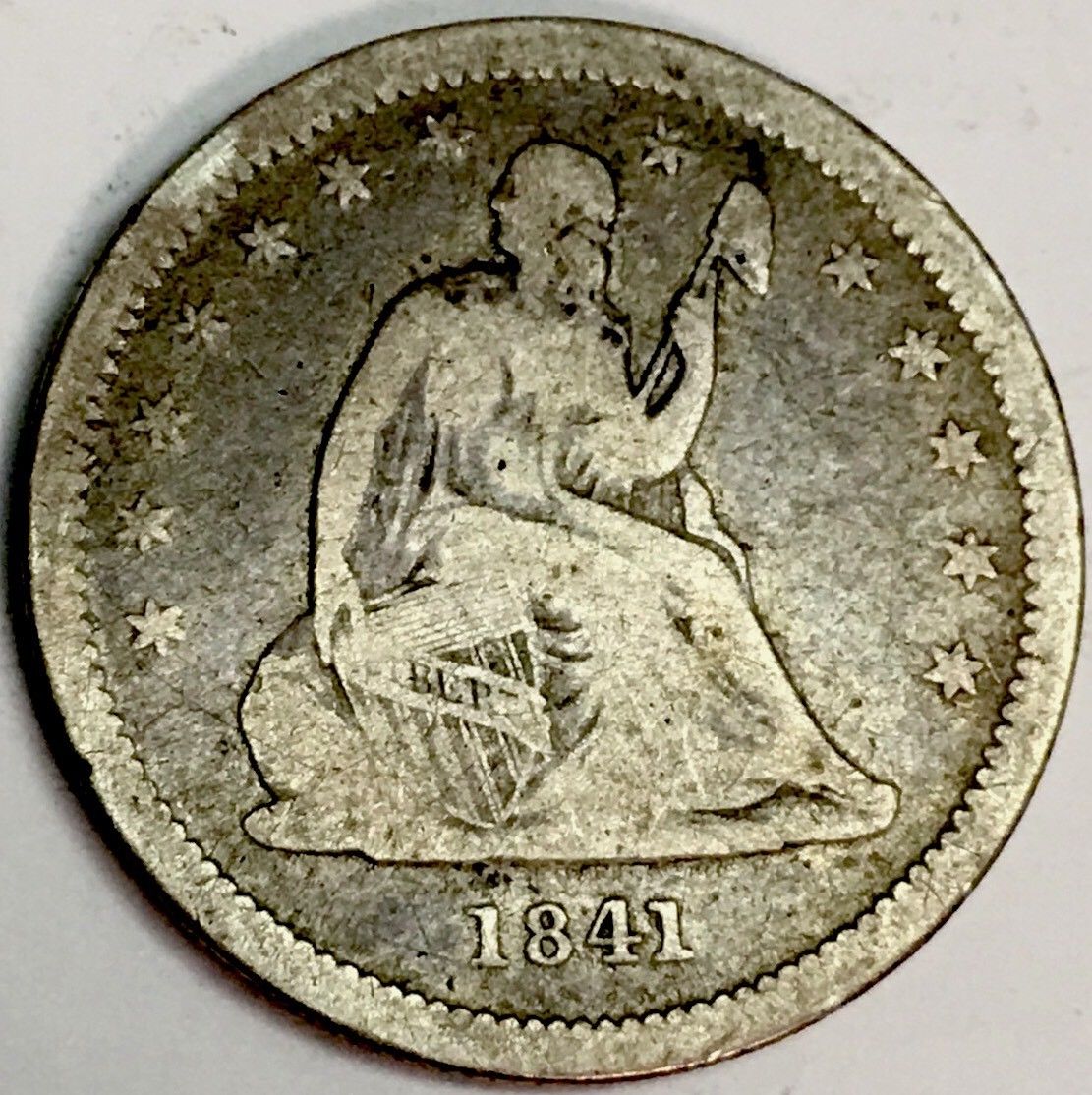 Help-ID-Variety-Of-1841-O-Seated-Liberty-Quarter-And-Rarity-Value