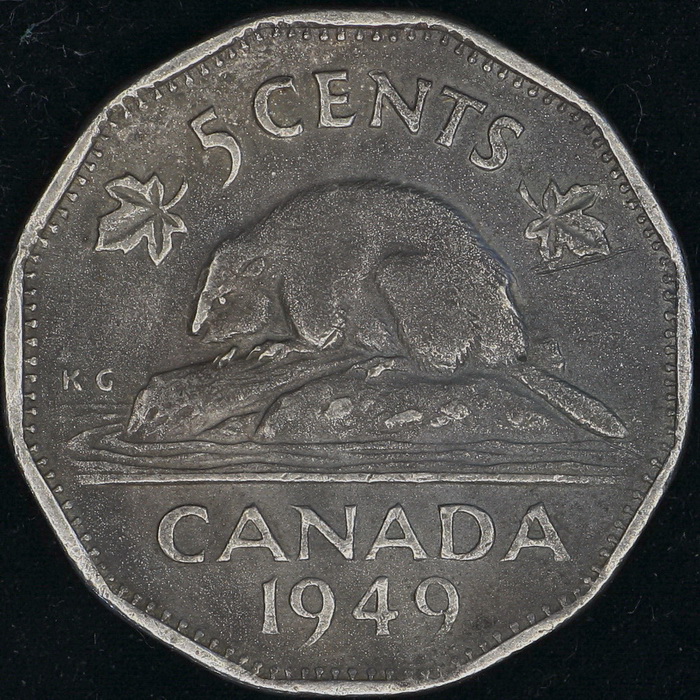 1949-Nickel-Near-Black-Color