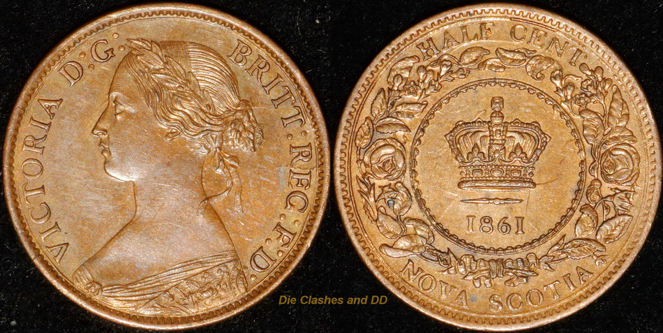1861-Nova-Scotia-1/2-Cent,-Need-Some-Grading-Help-Please.