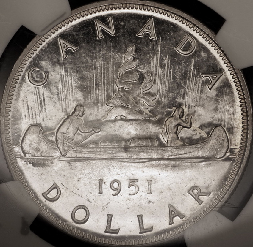 1951-NGC-$1-MS-63--Graded-But-No-Designation