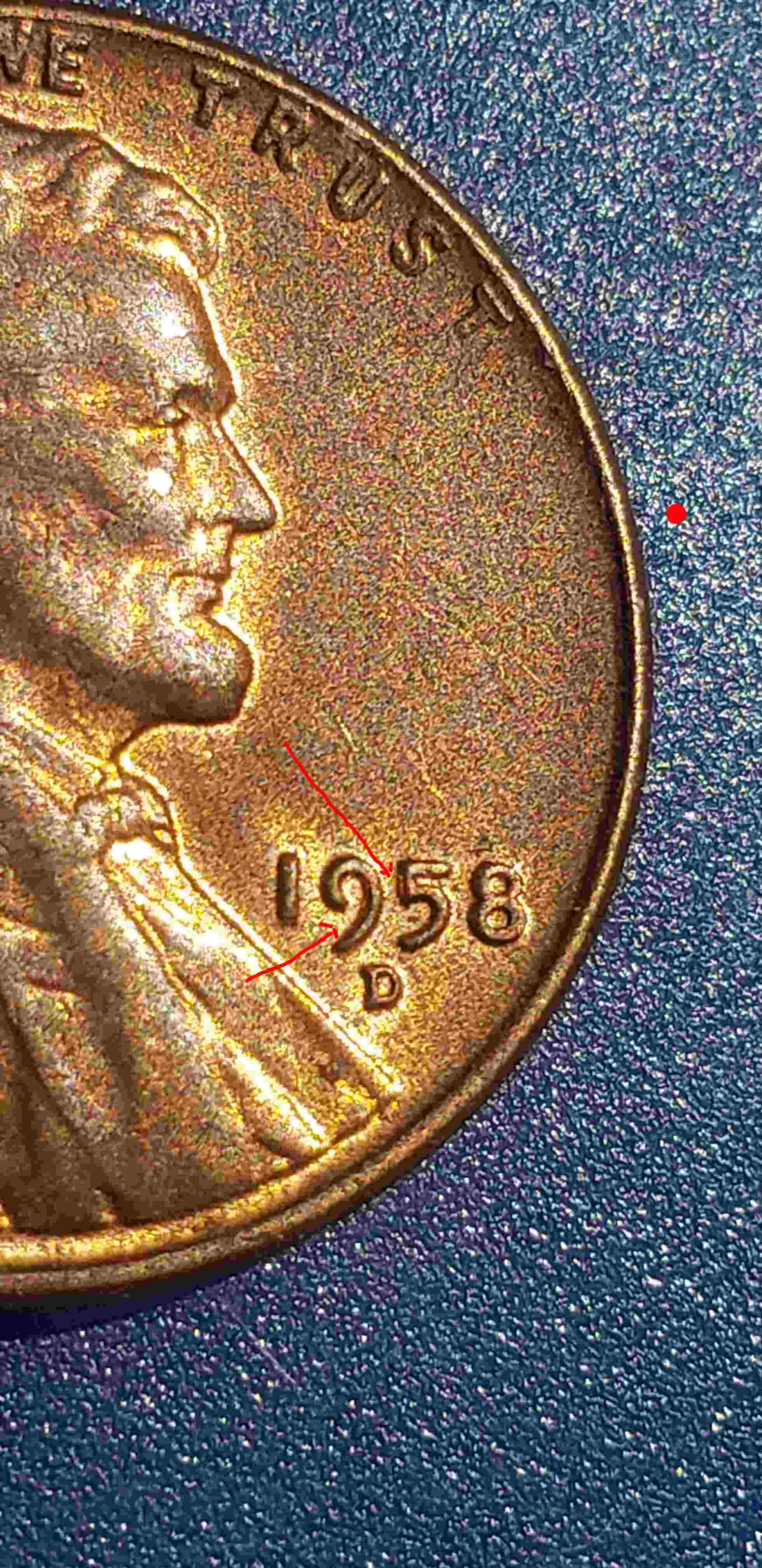 1958-D-Lincoln-Wheat-Cent-Ghost-Lettering-On-Obverse?