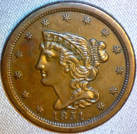 1851-Half-Cent.....