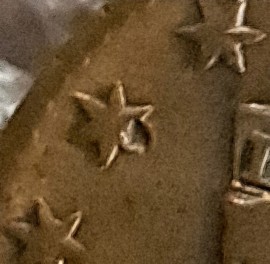 1825-Large-Cent:-Double-Struck,-Struck-Through?