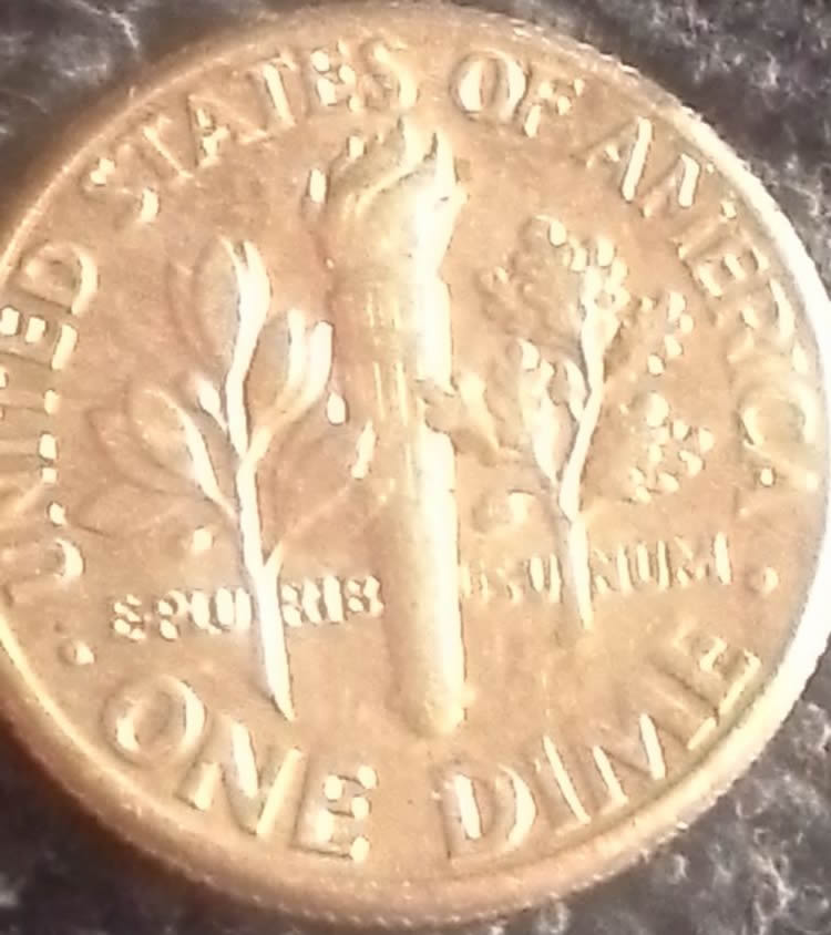 1988-D-Dime-It's-DDO/Ddr-It-Has-No-Rim-The-Ridges-Is-Their