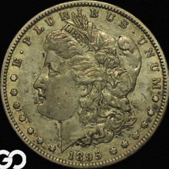1895-O-Morgan-Dollar,-Surface-Metal-Is-Missing