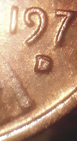 1977-D-Lincoln-Mint-Mark-Error....d--/D