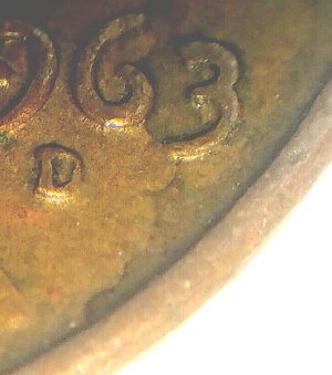 1963-D-Lincoln-Penny.--Look-Like-Doubling-On-The-3?