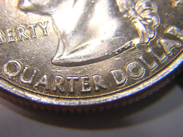 2008-P-Alaska-Quarter-Clashed-&-Crumbled-&-Extra-Claw