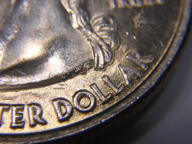 2008-P-Alaska-Quarter-Clashed-&-Crumbled-&-Extra-Claw