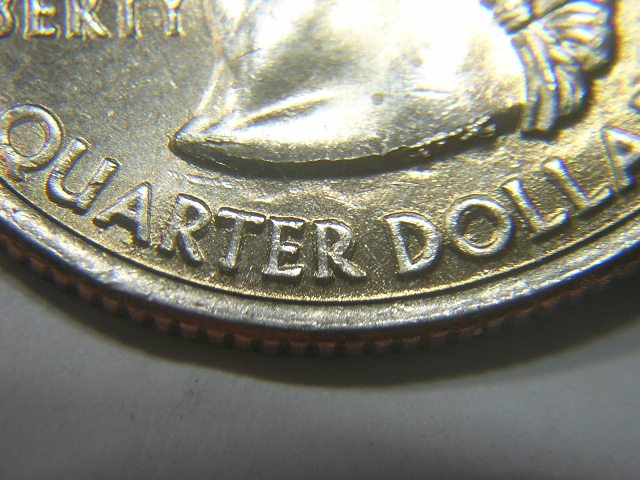 2008-P-Alaska-Quarter-Clashed-&-Crumbled-&-Extra-Claw