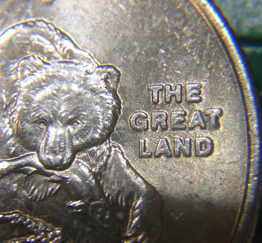 2008-P-Alaska-Quarter-Clashed-&-Crumbled-&-Extra-Claw