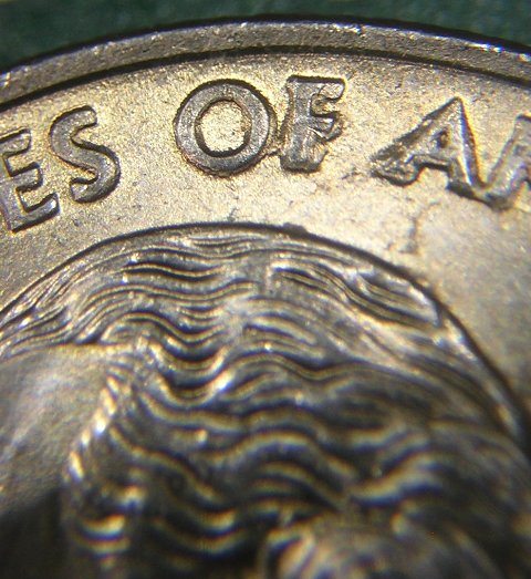2008-P-Alaska-Quarter-Clashed-&-Crumbled-&-Extra-Claw