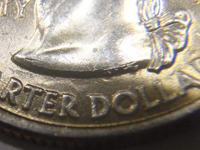 2008-P-Alaska-Quarter-Clashed-&-Crumbled-&-Extra-Claw
