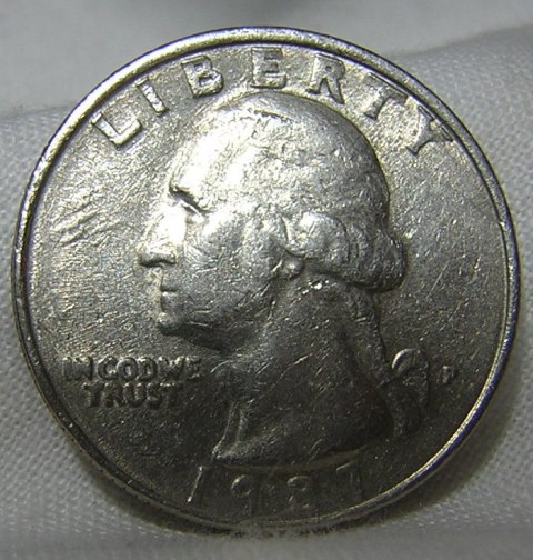 1987-P-Quarter-Just-Die-Wear-Or-Something-Else-Gouge,-Clash?