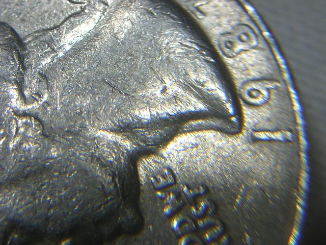 1987-P-Quarter-Just-Die-Wear-Or-Something-Else-Gouge,-Clash?
