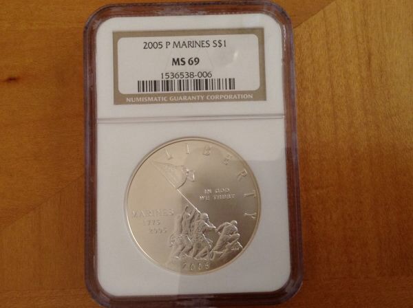 Ben-Franklin-Slab-Coins-And-Marine-Slab-Coin