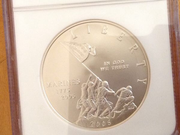 Ben-Franklin-Slab-Coins-And-Marine-Slab-Coin