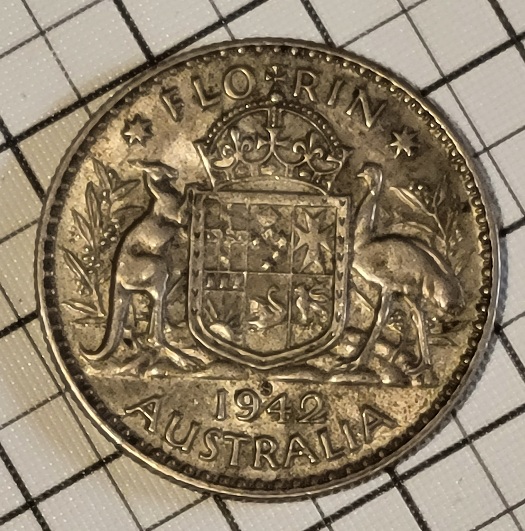 1942-Florin-In-Decent-Shape