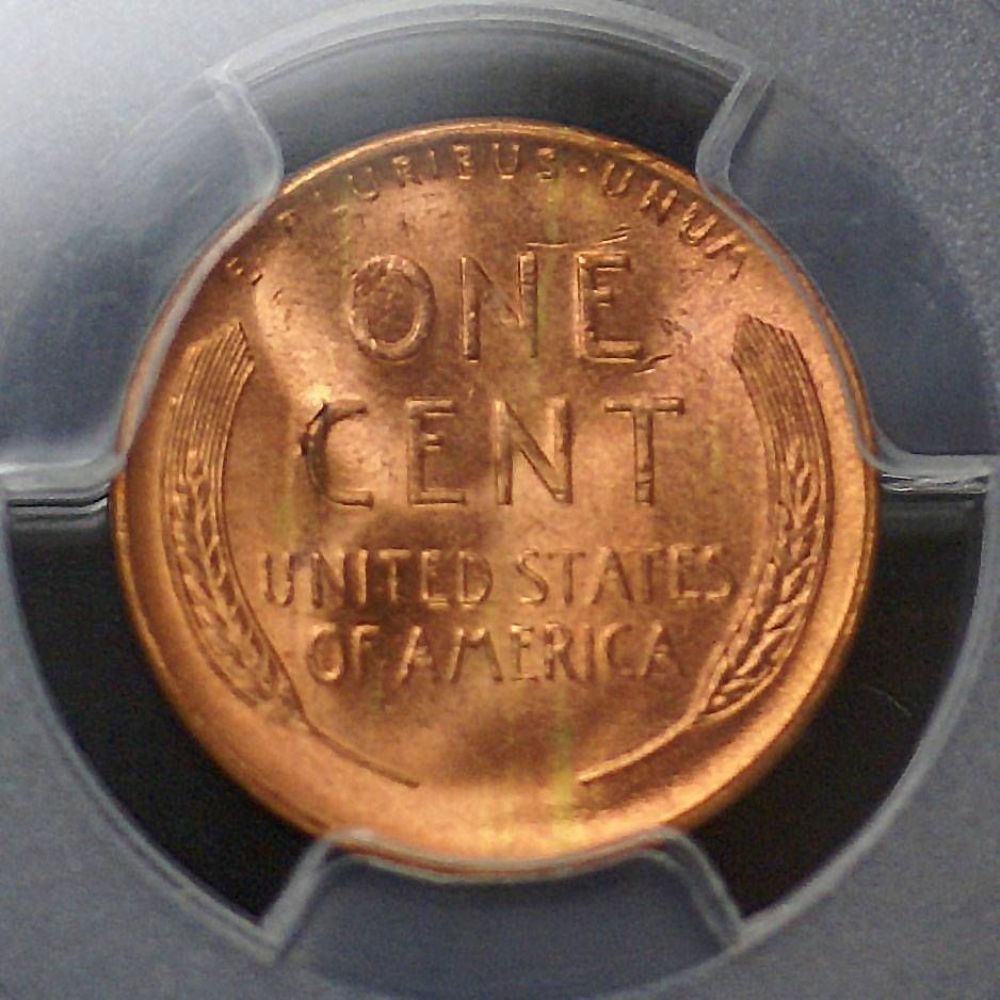1946-S-Lincoln-Cent-MS-65RD-PCGS-Gold-Vertical-Wood-Grain-Tone