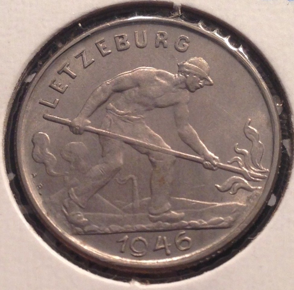 What-Caused-This-Lettering-Variety,-Luxembourg-1946-1fr