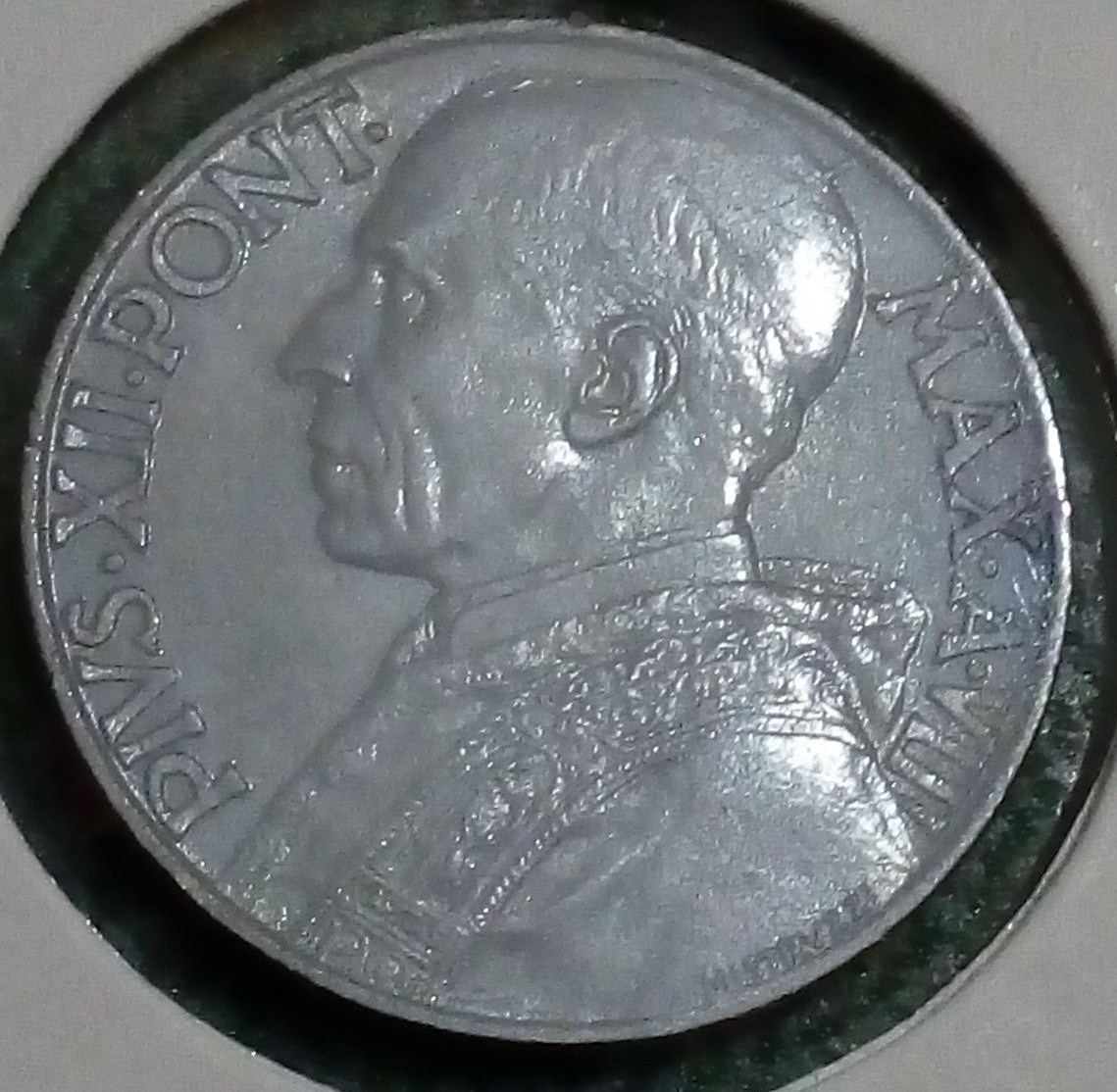 Vatican-KM#-31-5-Centesimi-1946-Very-Rare-Mintage-1000--High-Grade