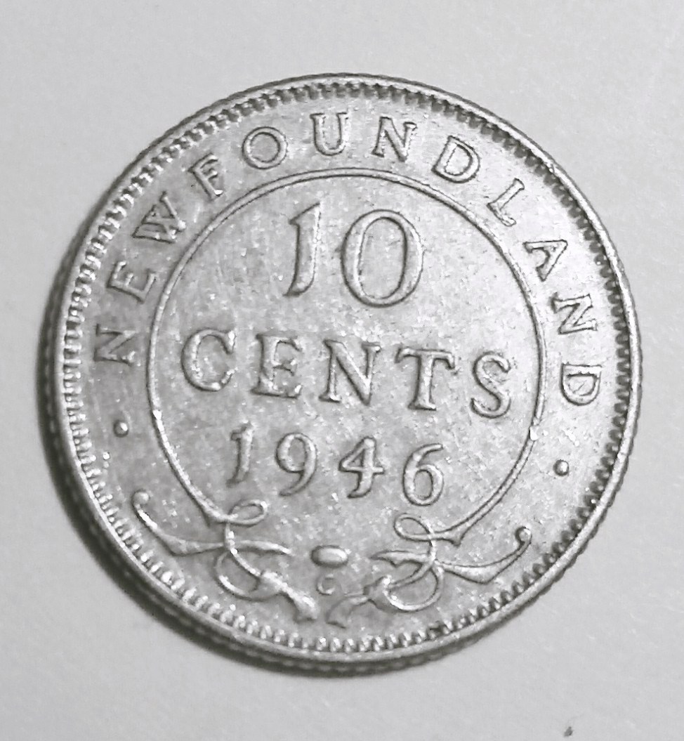 1946-Newfoundland-Dime-For-Grading