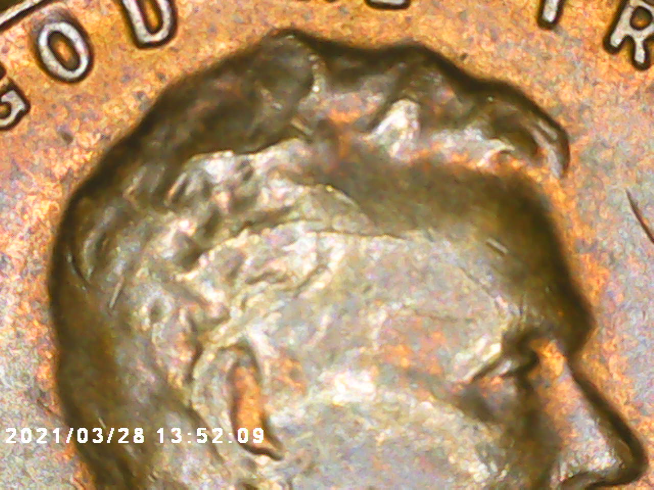 1956-Lincoln-Cent-Cracked-Skull-And-Die-Chip-Extra-Tie