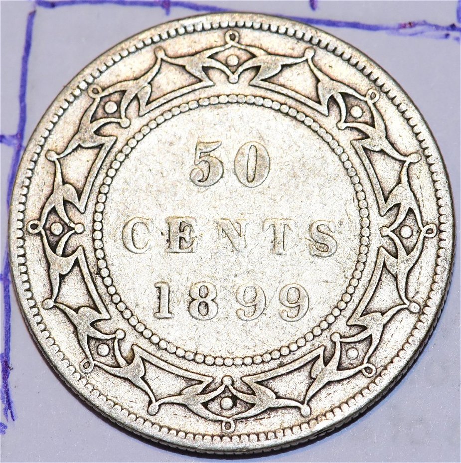 Newfoundland-1899-50-Cents---Help-Grade