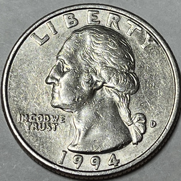 1994-D-Quarter.-Possible-DDO.-Extra-Thickness-Of-Letters/Date,-Tip-Of-Nose,-Extra-Eyebrow?