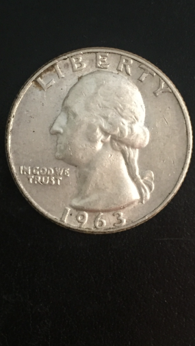 1963-D?-Quarter,-MM-Damaged-On-Die?