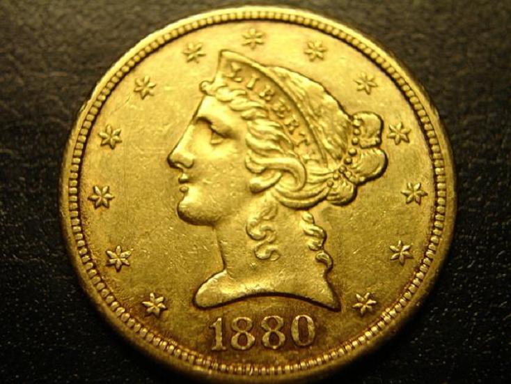1880-CC-Gold-$5-!