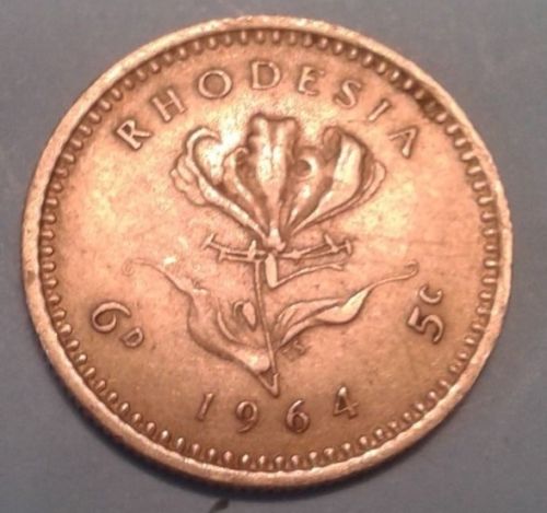 Rhodesia-6-Pence/5-Cent-Coin