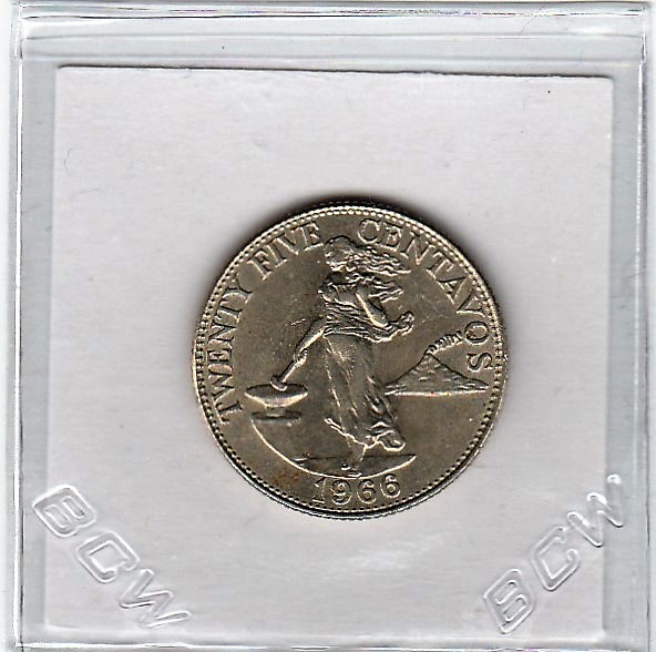 1966-Phillipines-25-Centavos-Was-A-Pretty-Coin.