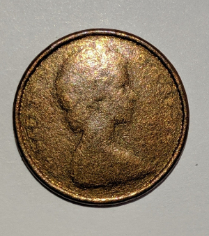 1971-Canadian-Penny-With-Beading-And-Other-Errors