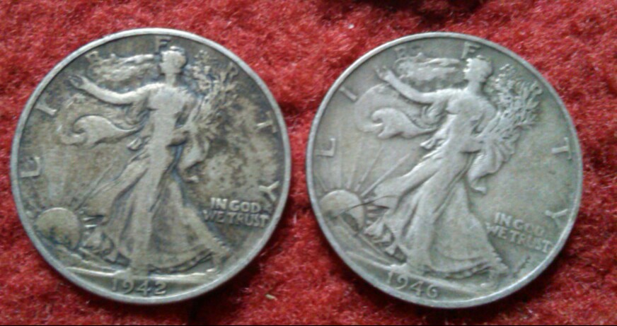 Old-Coins,-Peace-Dollar,-Morgans,-Walking-Liberty