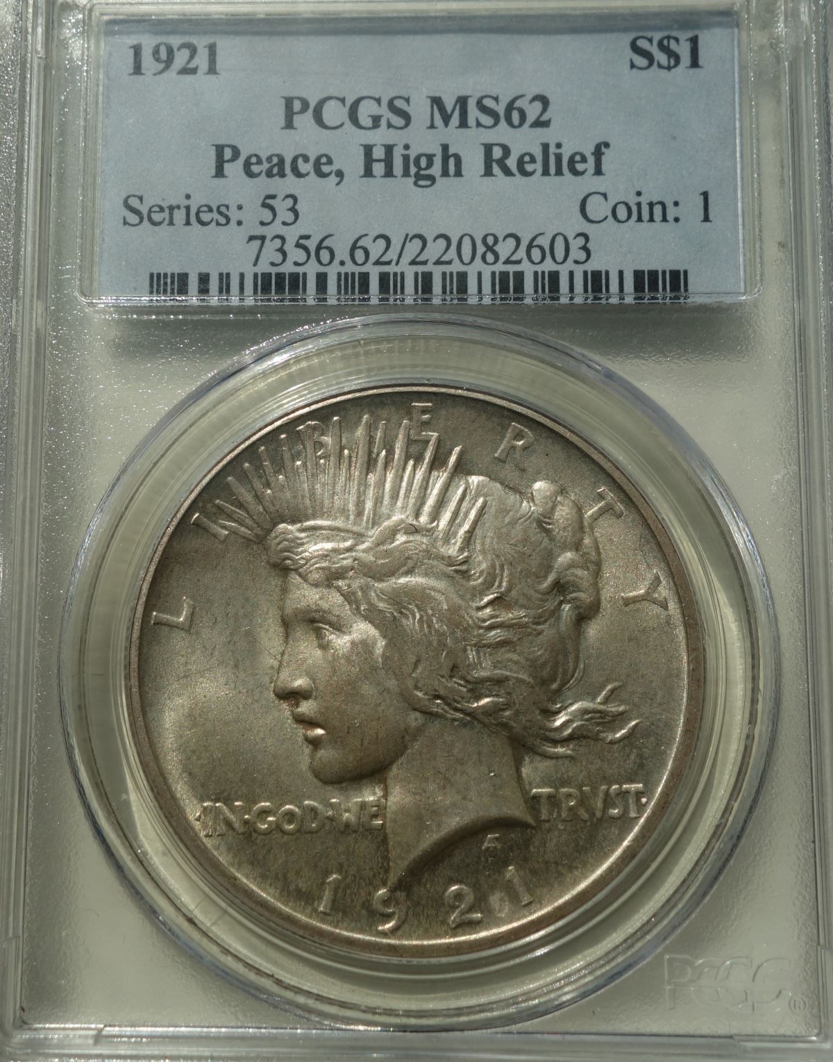 1921-High-Relief-Peace-Dollar-AU-Vs.-Weakly-Struck-MS