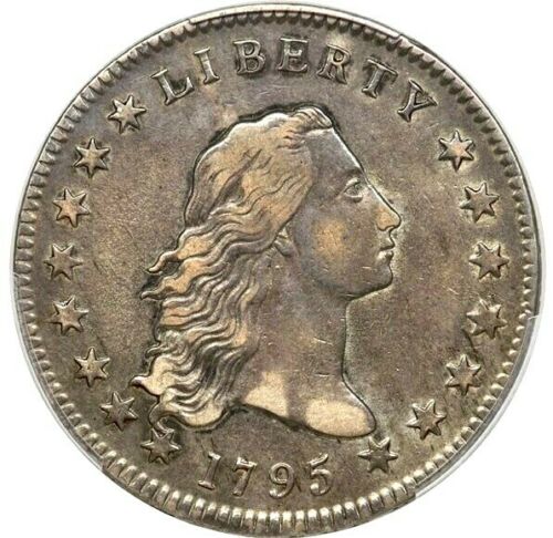 1795-Flowing-Hair-Silver-Dollar,-2-Leaves-PCGS-Vs.-You