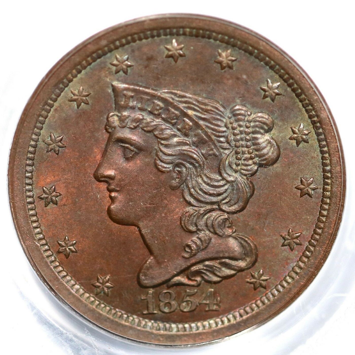 1854-Coronet-Braided-Hair-Half-Cent-PCGS-Vs.-You