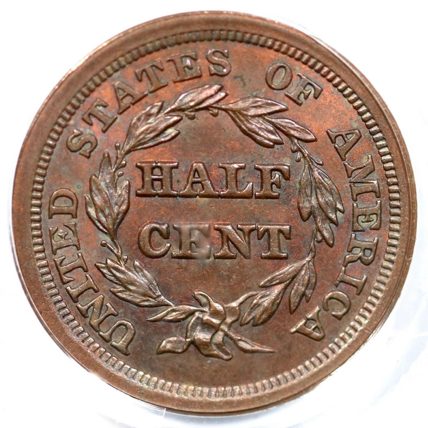 1854-Coronet-Braided-Hair-Half-Cent-PCGS-Vs.-You