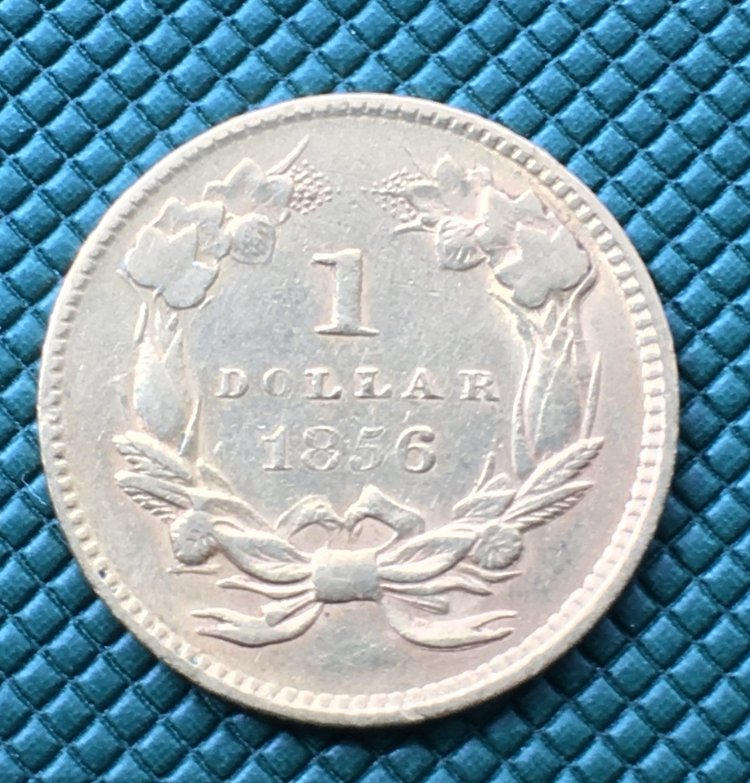 1856-Gold-$1-Indian-Princess-Grade