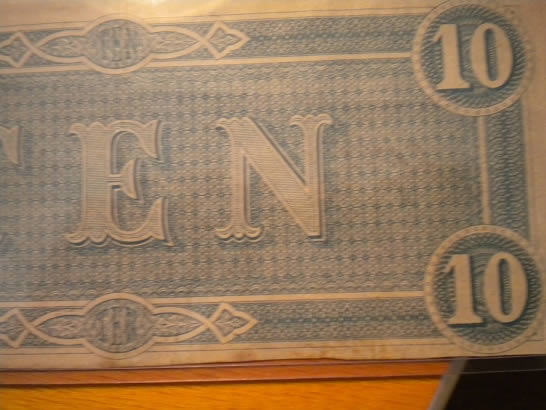 1864-Richmond-Confederate-$10-Note