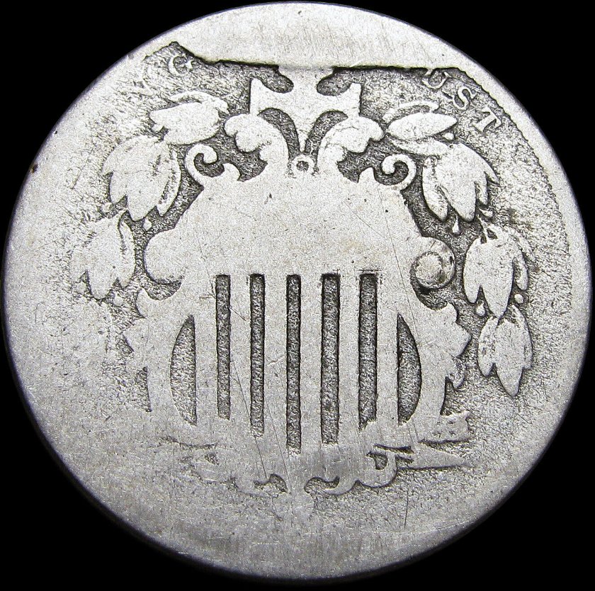 Undated-And-Unlisted-Shield-Nickel-Cud