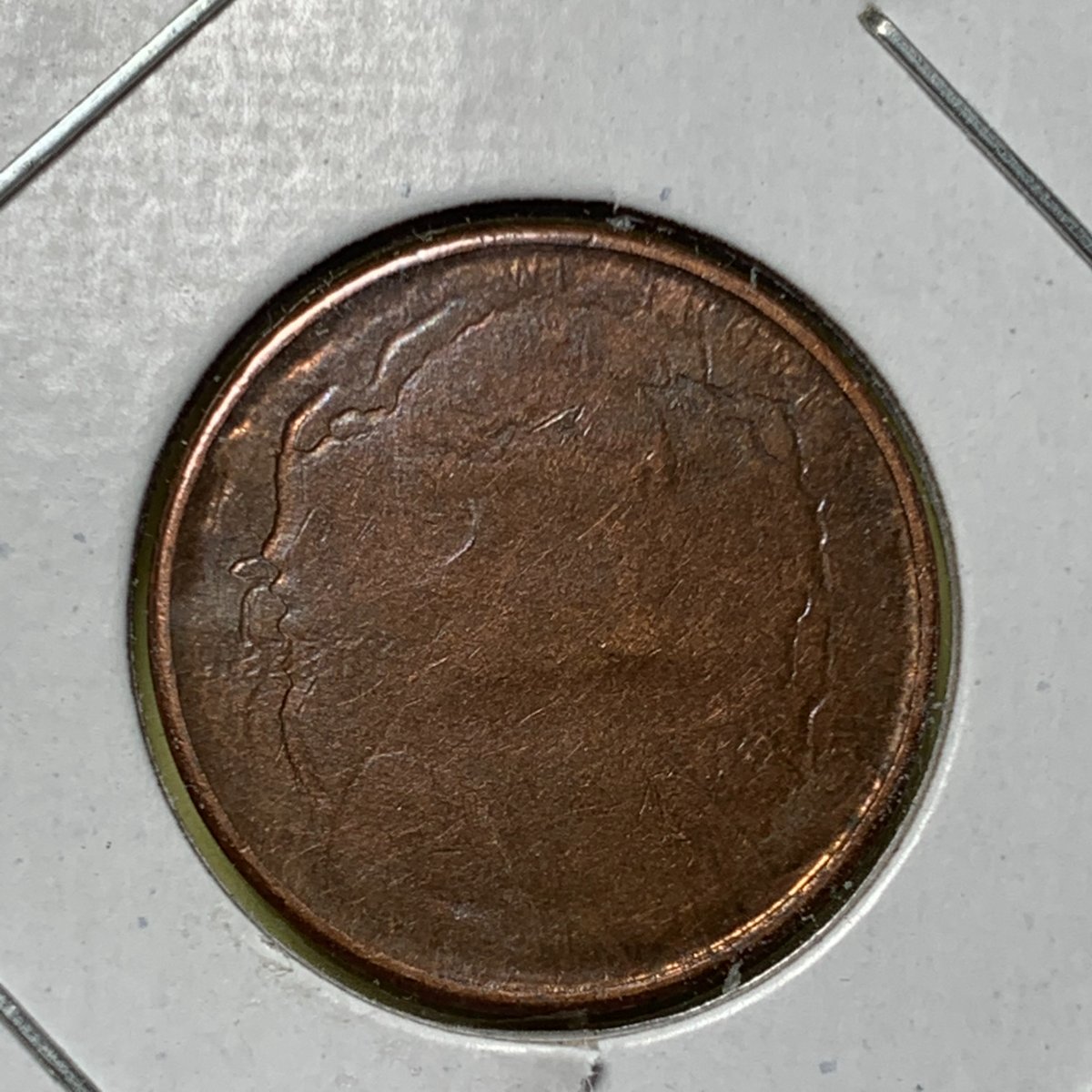 1995-Lincoln-Cent-Struck-Through-Mid-Late-Stage-Die-Cap