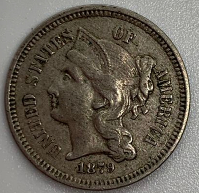 1879-Coronet-Head-3-Cents