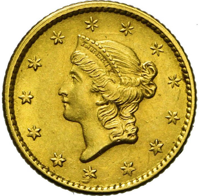 Gold-Dollar-1852-Mint-Error