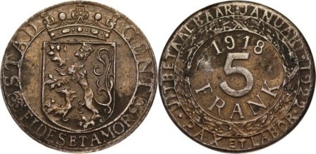 Belgium:-Ghent/Gand---Local-Issues/Emergency-Money-Of-WWII