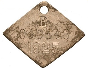Belgian-Congo:-Tax-Token,-Mereaux-D'-Impot
